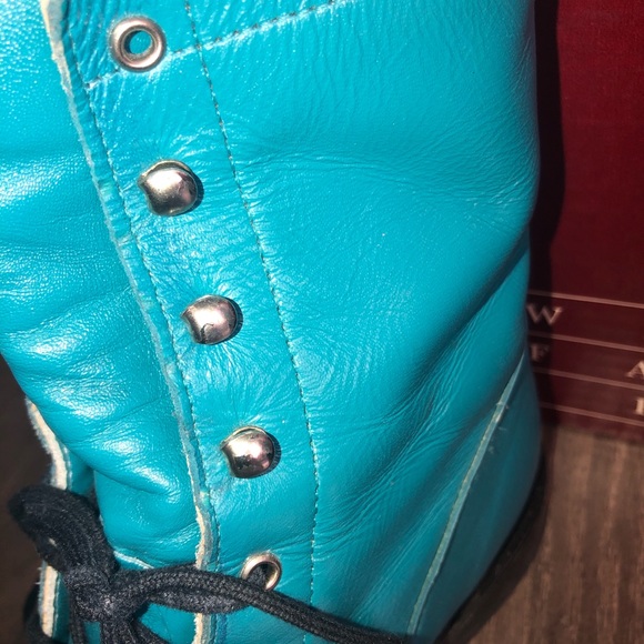 MISS RODEO USA By Acme turquoise boots with belt! - Picture 2 of 16